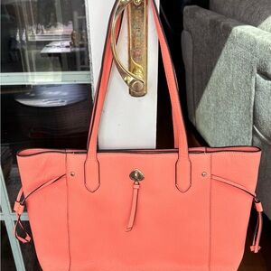 Kate Spade , Coral Leather large Tote Bag